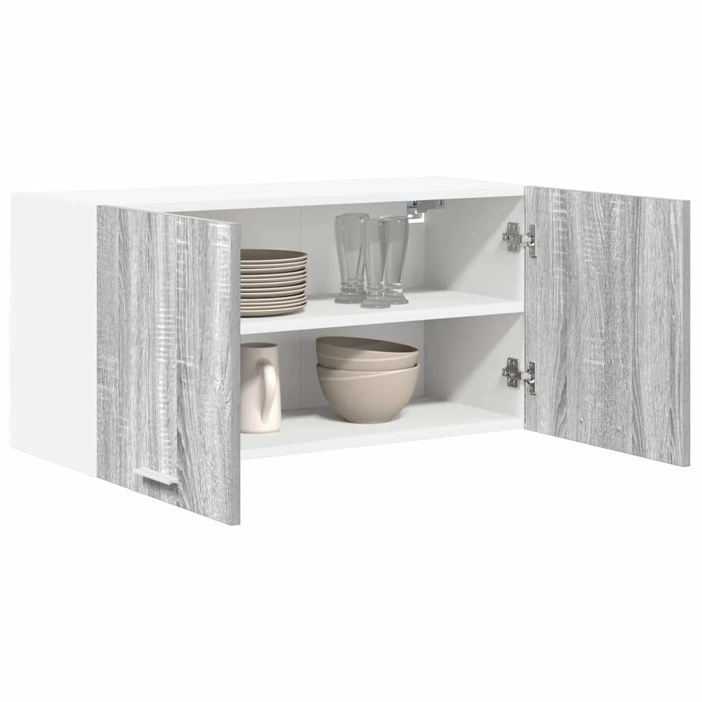 Hanging Cabinet with Shelf Riga Grey Sonoma 80 x 31 x 40 cm
